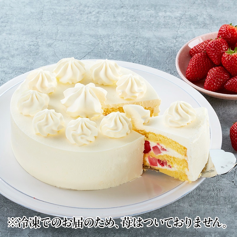【通販】ショートデコレーション17cm　チョコプレートとサインチョコ・ロウソク付き
