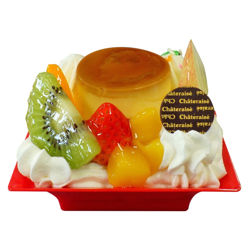 フルーツプリンアラモード